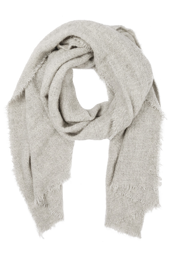 Women's Solid Fringe Oblong Scarf – Light Pink — scarf photo 3