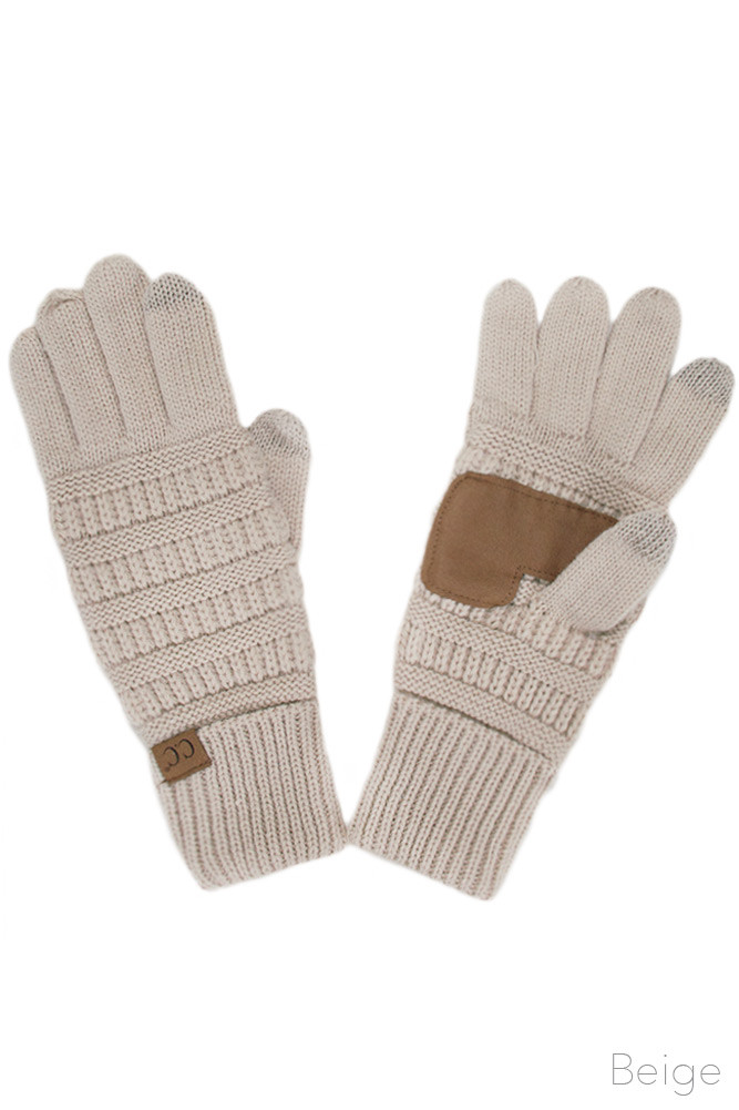 Women's Cable Knit Touchscreen Gloves — gloves photo 2