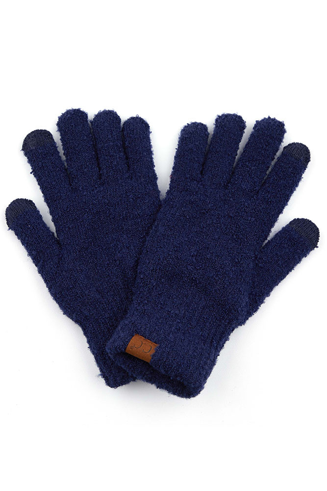 Women's Solid Boucle Gloves — gloves photo 5