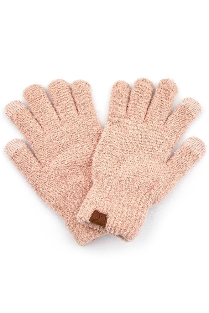Women's Solid Boucle Gloves — gloves photo 6