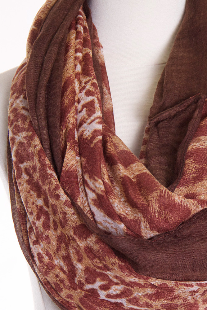 Women's Leopard Scarf – Style LOF005 — scarf photo 3