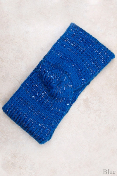 Women's Sequin Knit Ear Warmer Headband – Style NH0006 — earmuffs photo 3