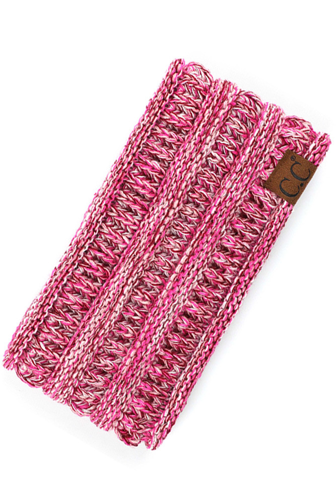 Women's Cable Knit Ponytail Ear Warmer Headband — earmuffs photo 3