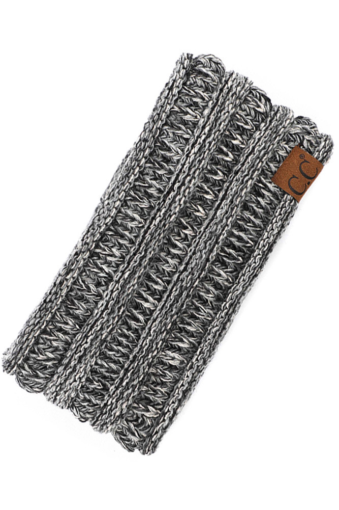 Women's Cable Knit Ponytail Ear Warmer Headband — earmuffs photo 7