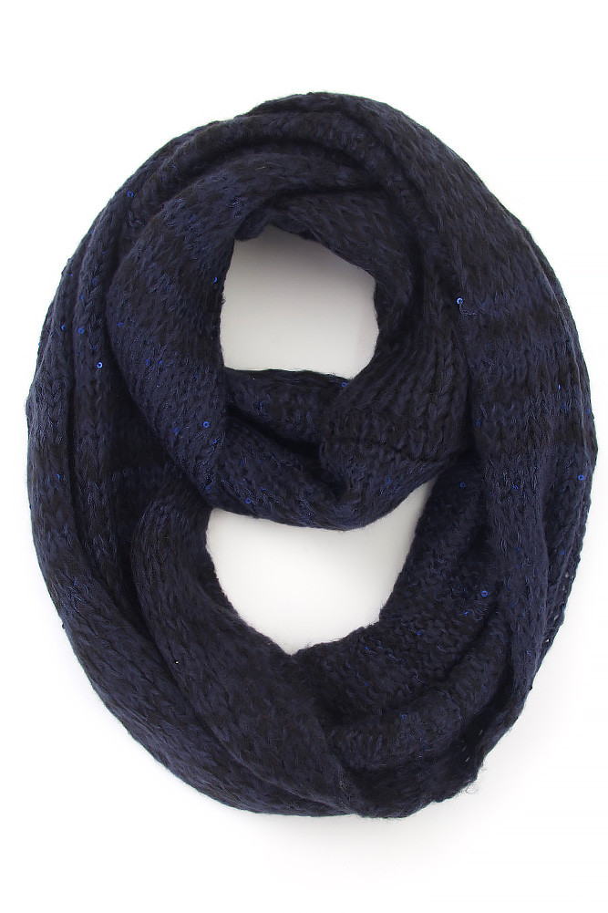 Women's Plaid Knit Infinity Scarf – Style LOF022 by BURACQ