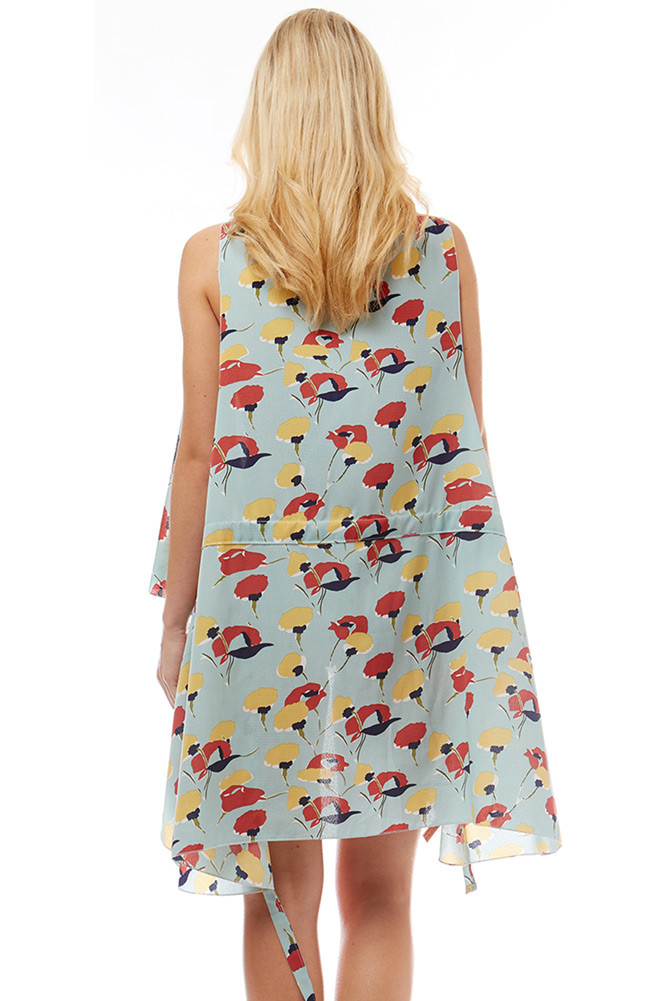 Women's Floral Print Halter Cover-Up – Mint in Mint