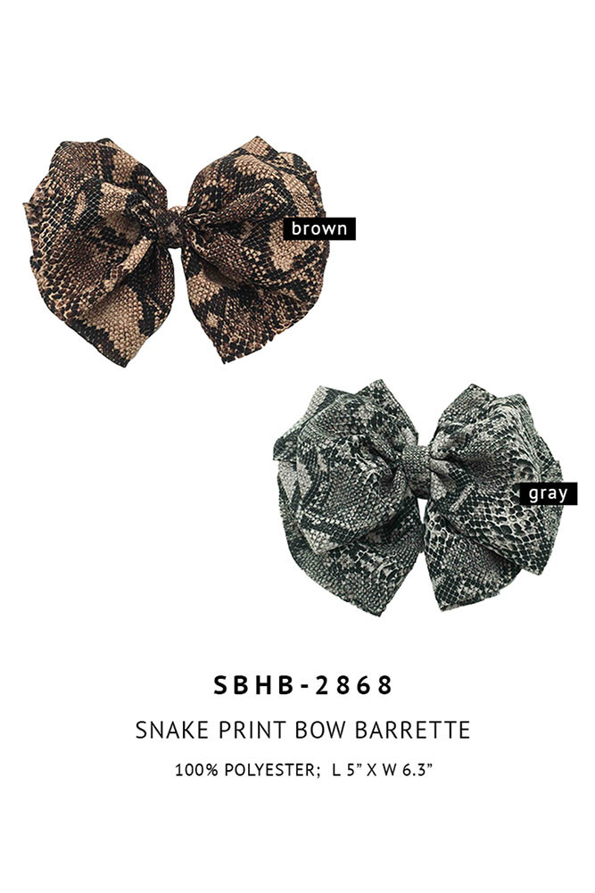 Women's Lace Bow Hair Barrette – Gray — barrette photo 4