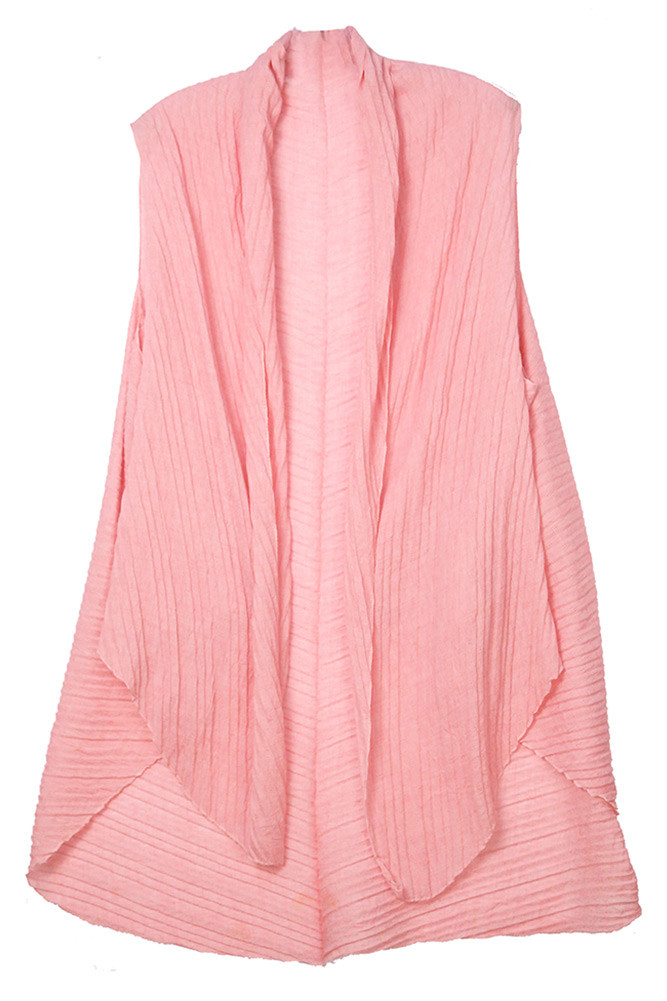 Women's Lightweight Knit Vest – Pink in Pink