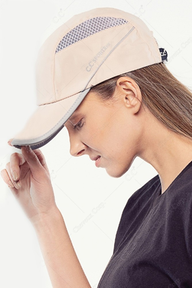 Women's Reflective Cap – Beige in Beige
