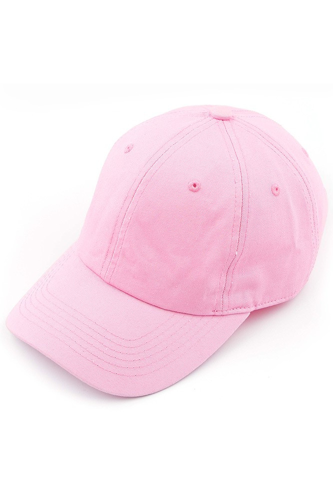 Women's Solid Cotton Baseball Cap — baseball cap photo 7