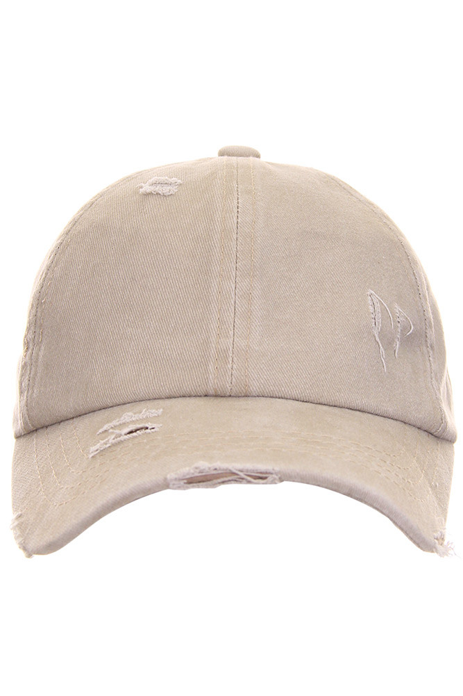 Women's Washed Cotton Mesh Ponytail Baseball Cap — baseball cap photo 6
