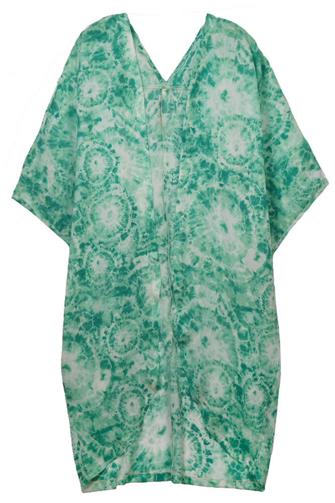 Women's Floral Print Kimono – Green in Green