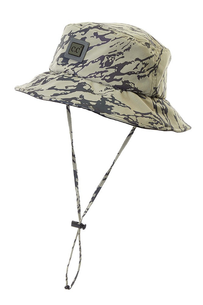 Women's Reversible Print Bucket Hat with Chin Strap – Sage in Sage