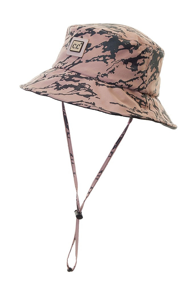 Women's Reversible Print Bucket Hat with Chin Strap – Sage — bucket hat photo 8