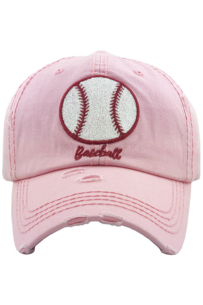 Women's Baseball Patch Distressed Baseball Cap – Turquoise — baseball cap photo 4