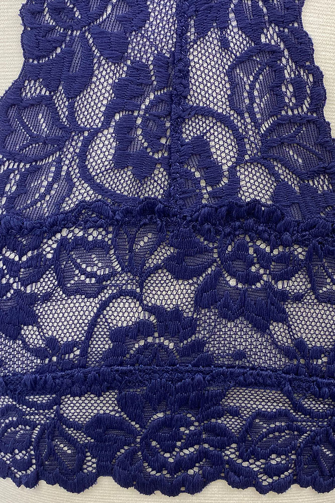 Women's Lace Halter Bralette – Navy in Navy