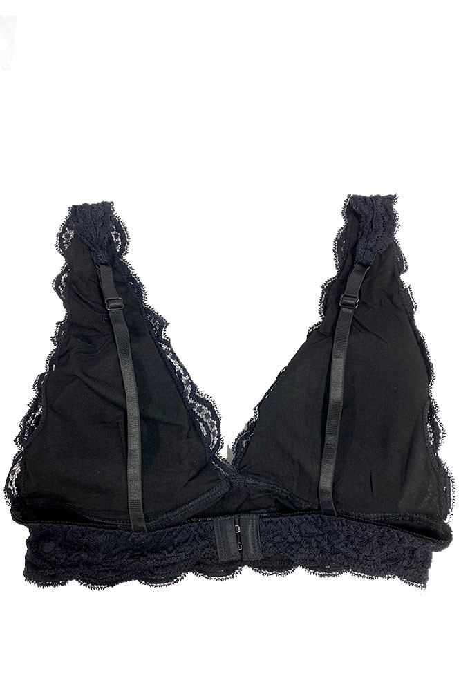 Women's Lace Bralette – Black in Black