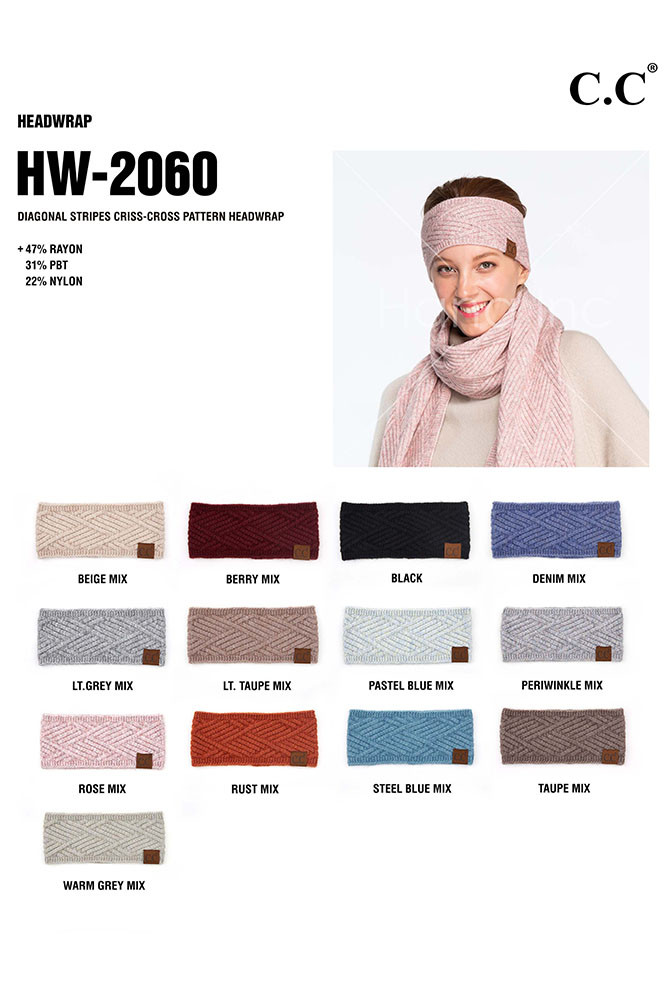 Women's Criss-Cross Pattern Headband — headband photo 3
