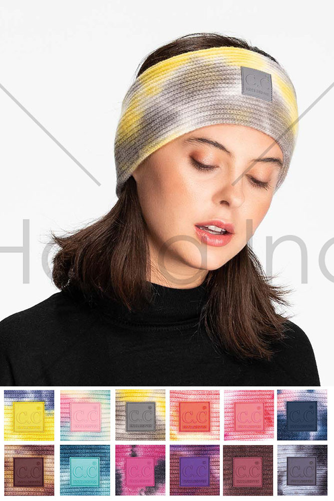 Women's Tie Dye Knit Headband – Cotton in Cotton Candy by BURACQ