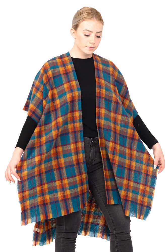 Women's Tartan Plaid Kimono — kimono photo 5
