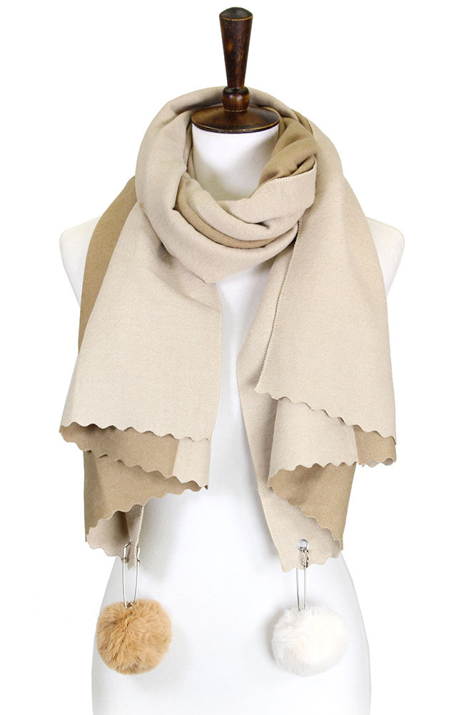 Women's Two Side Scarf — scarf photo 4