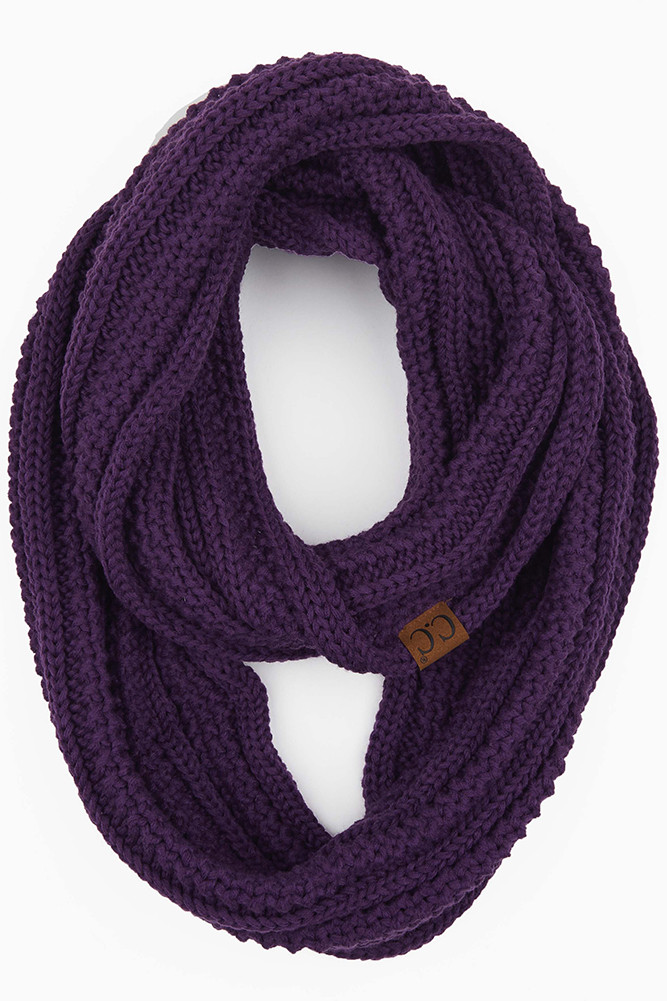 Women's Cable Knit Infinity Scarf — infinity scarf photo 3