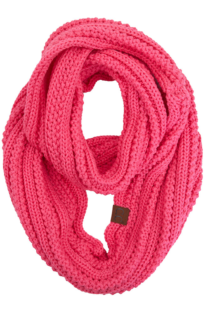Women's Cable Knit Infinity Scarf — infinity scarf photo 8