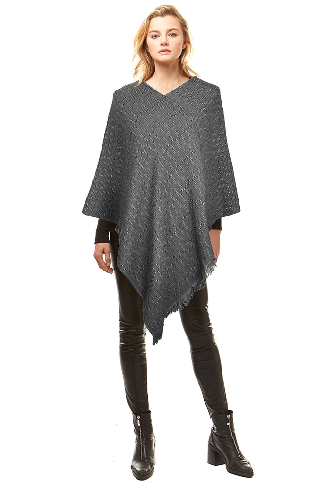 Solid Chenille Shrug in Black