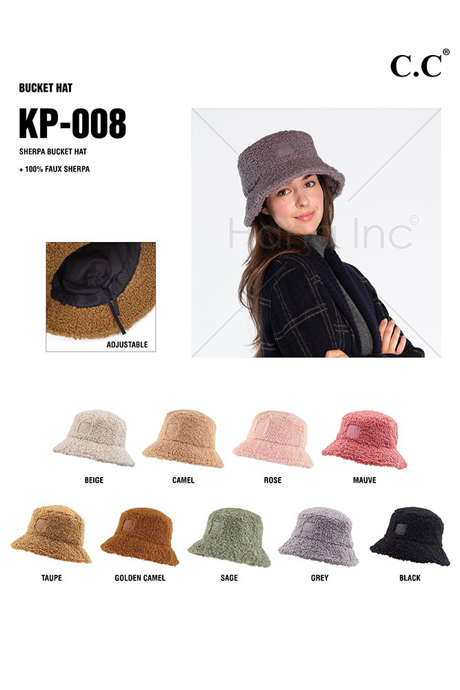 Women's Fuzzy Sherpa Bucket Hat — bucket hat photo 3