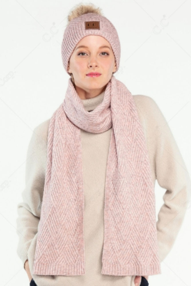 Women's Diagonal Stripes Criss-Cross Pattern Scarf — scarf photo 6