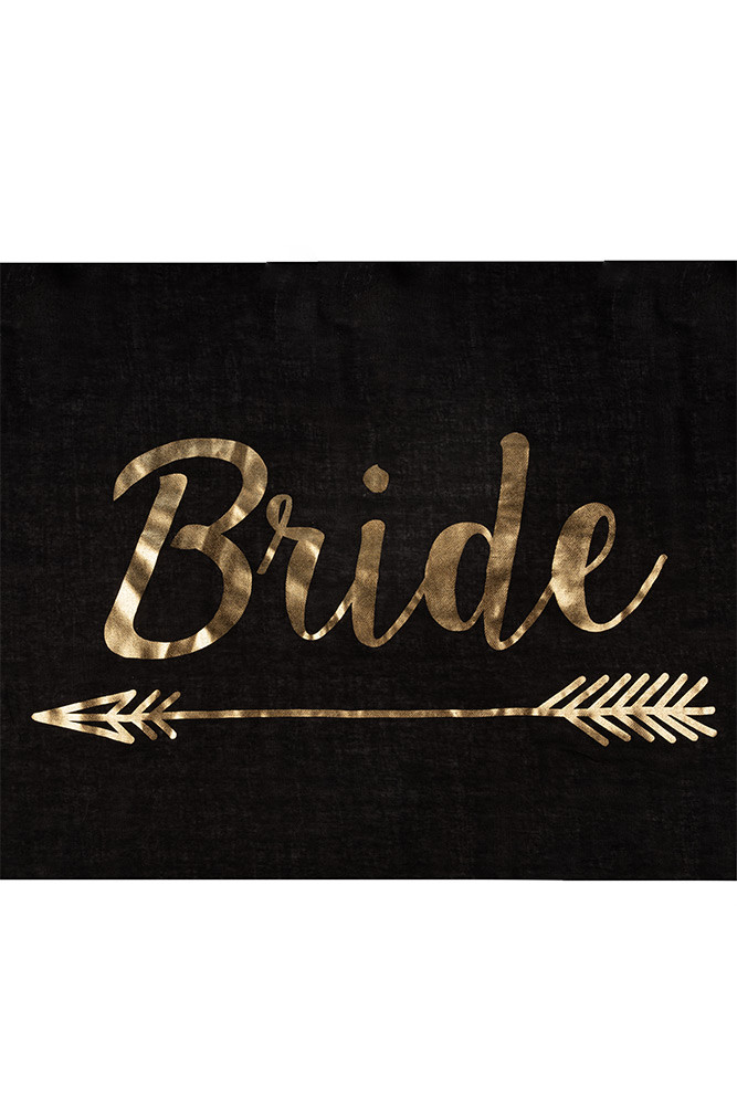 Women's Bride Sheer Beach Cover-Up in Black