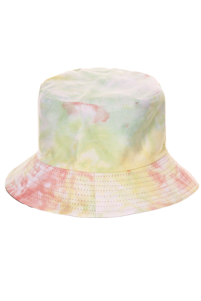 Women's Tie Dye Bucket Hat in Orange