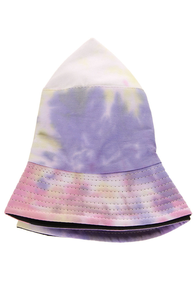 Women's Tie Dye Bucket Hat in Purple