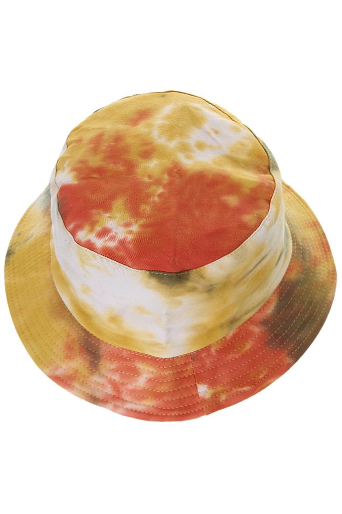 Women's Tie Dye Bucket Hat in Rust