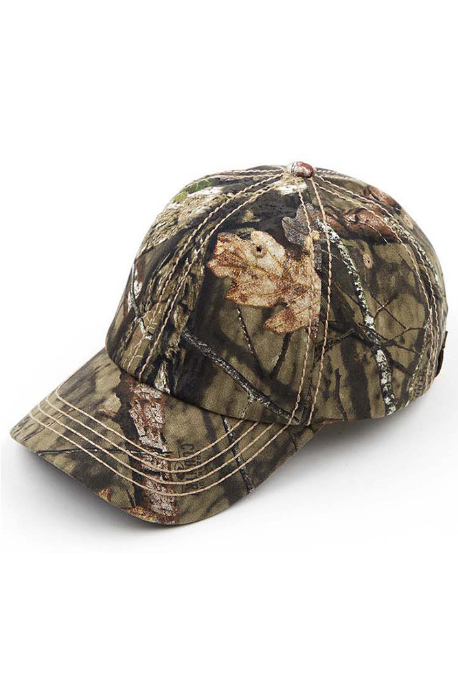 Women's Camo Ponytail Baseball Cap — baseball cap photo 4