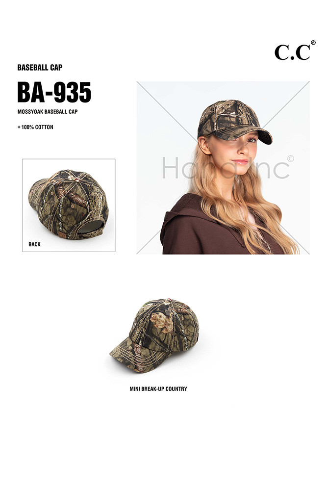 Women's Camo Ponytail Baseball Cap — baseball cap photo 5