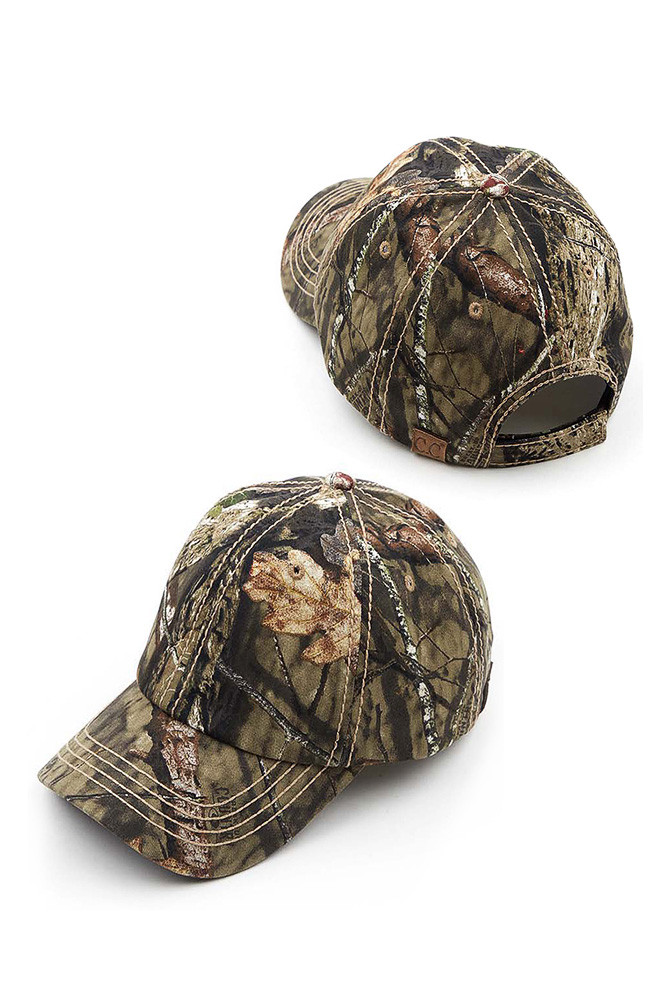 Women's Camo Ponytail Baseball Cap by BURACQ