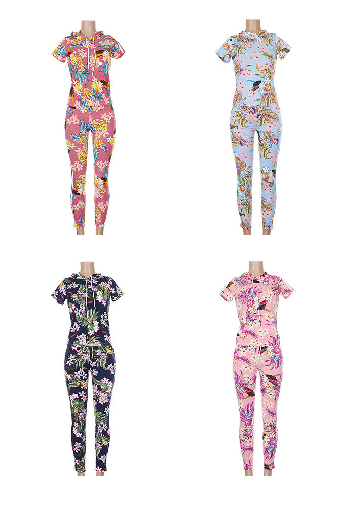 Tropical Floral Pant Set — clothing piece photo 2