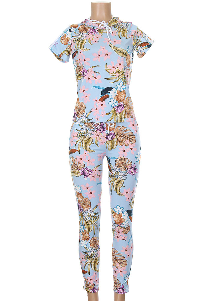 Tropical Floral Pant Set — clothing piece photo 7