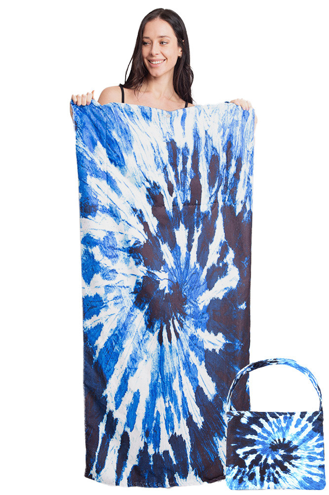 Tie Dye Print Beach Towel by BURACQ