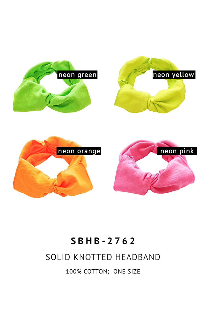 Women's Solid Knotted Headband — headband photo 4