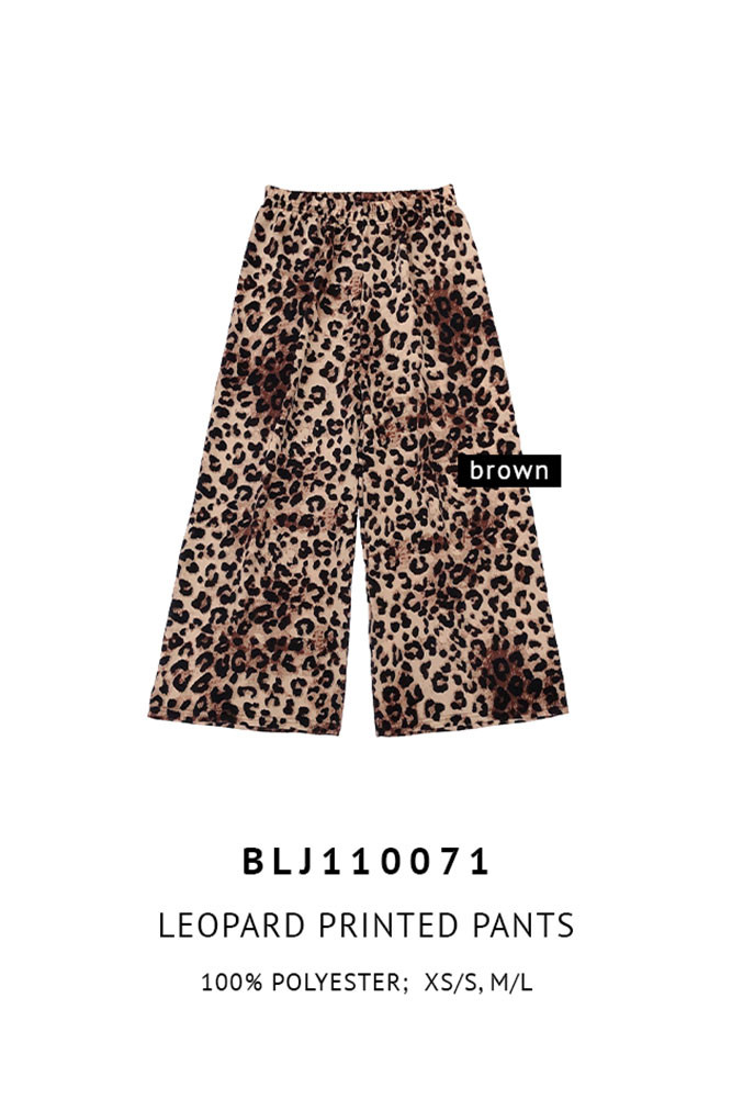 Women's Leopard Print Pants — pants photo 3