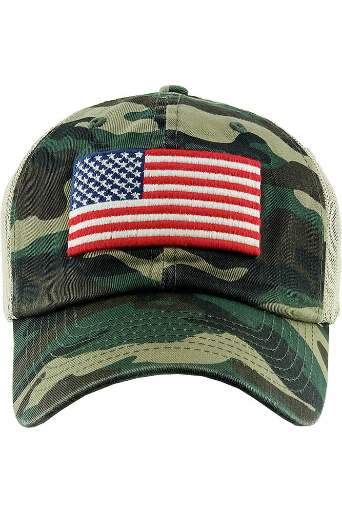 Women's American Flag Vintage Baseball Cap — baseball cap photo 8