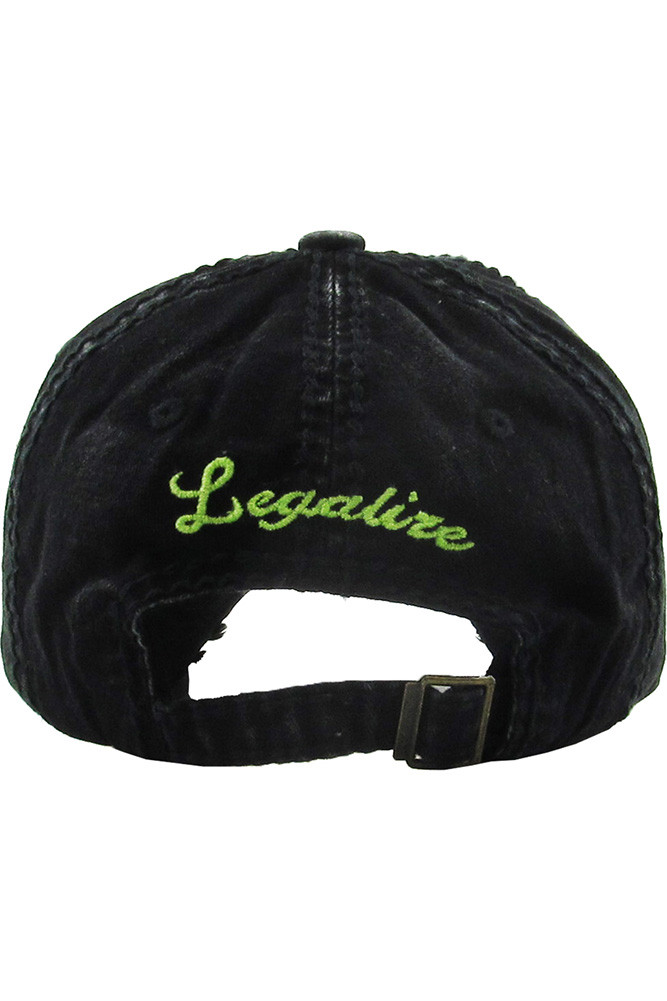 Women's Leaf Flag Vintage Baseball Cap — baseball cap photo 4