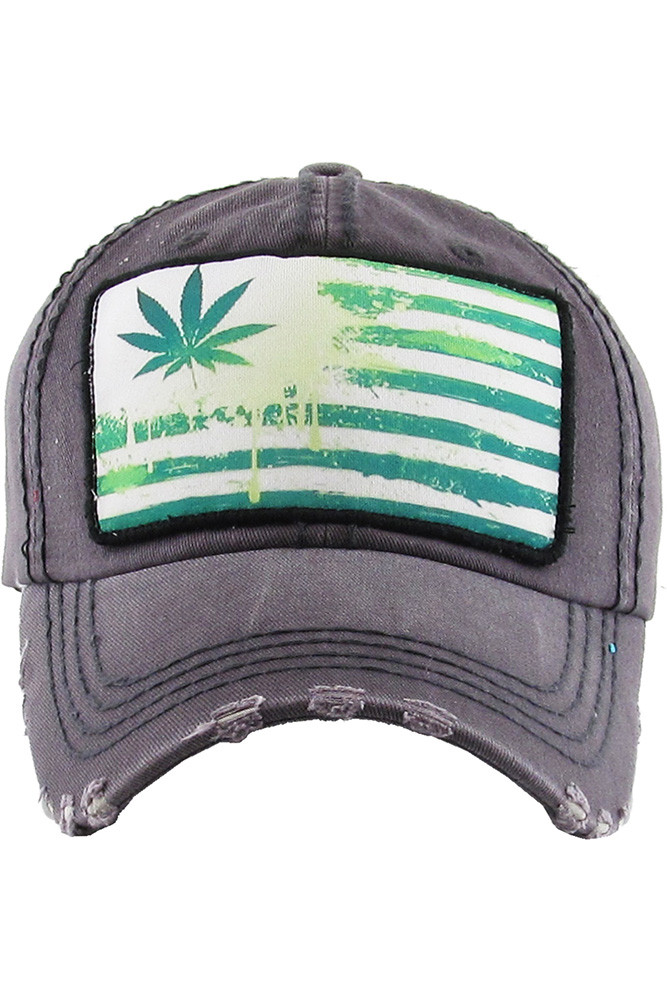 Women's Leaf Flag Vintage Baseball Cap — baseball cap photo 6