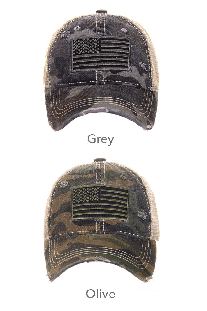 Women's American Flag Baseball Cap — baseball cap photo 2