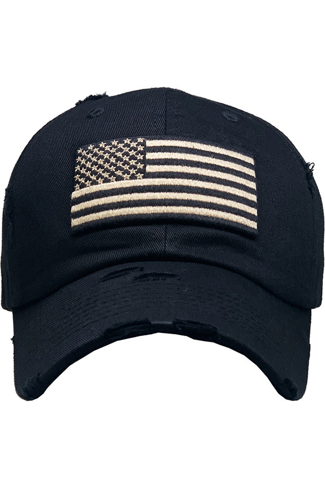 Women's American Flag Vintage Baseball Cap — baseball cap photo 5