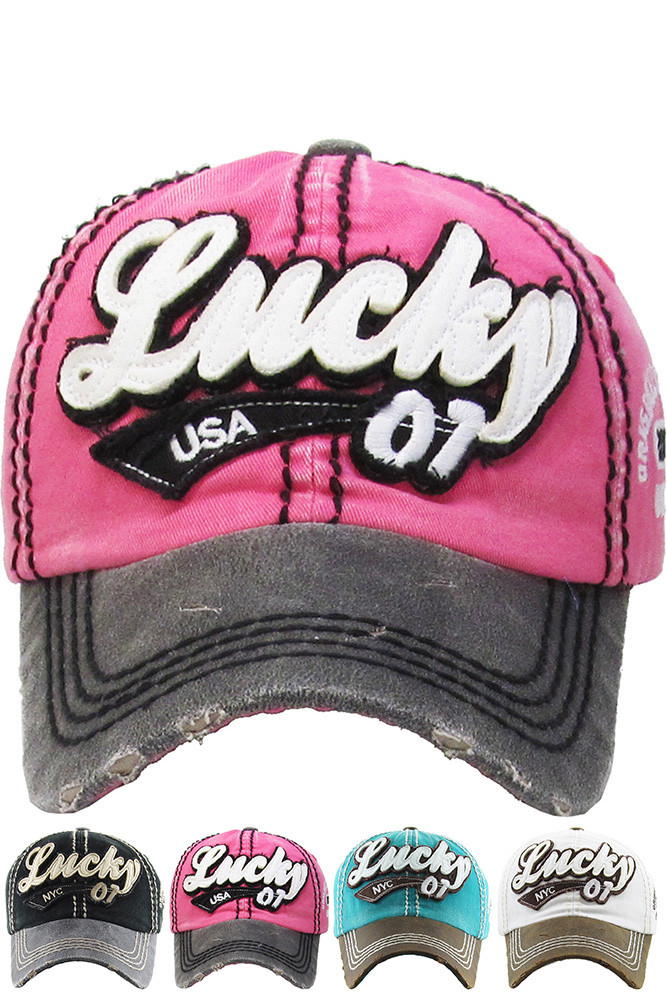 Women's Lucky Vintage Baseball Cap by BURACQ
