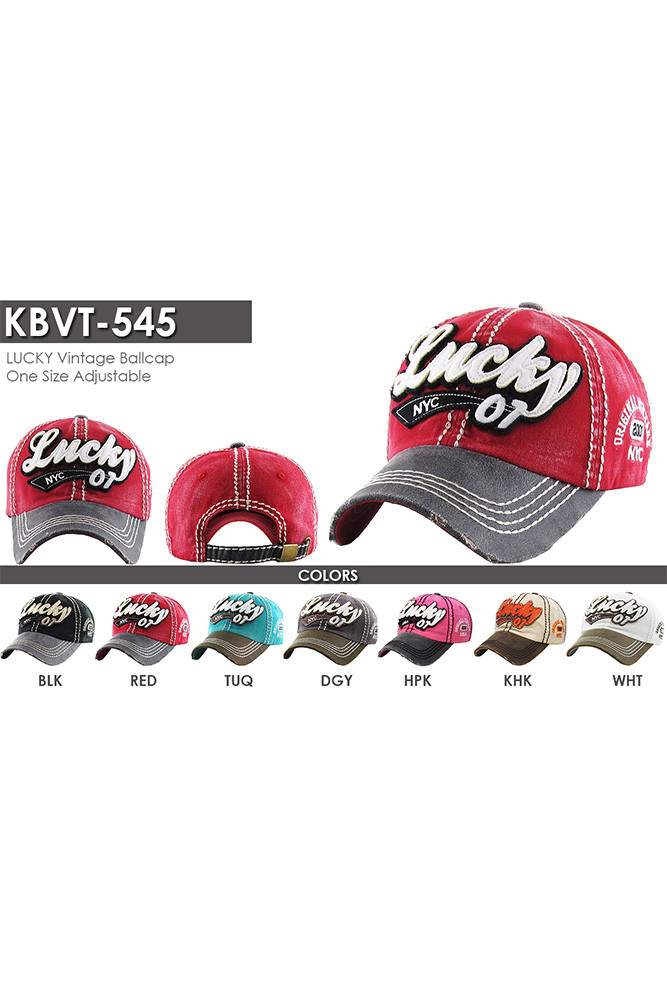 Women's Lucky Vintage Baseball Cap — baseball cap photo 2