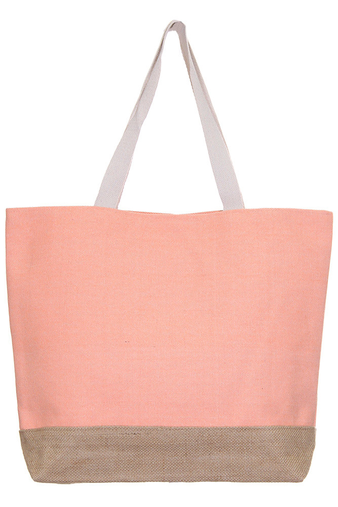 Women's Cactus Beach Bag in Coral